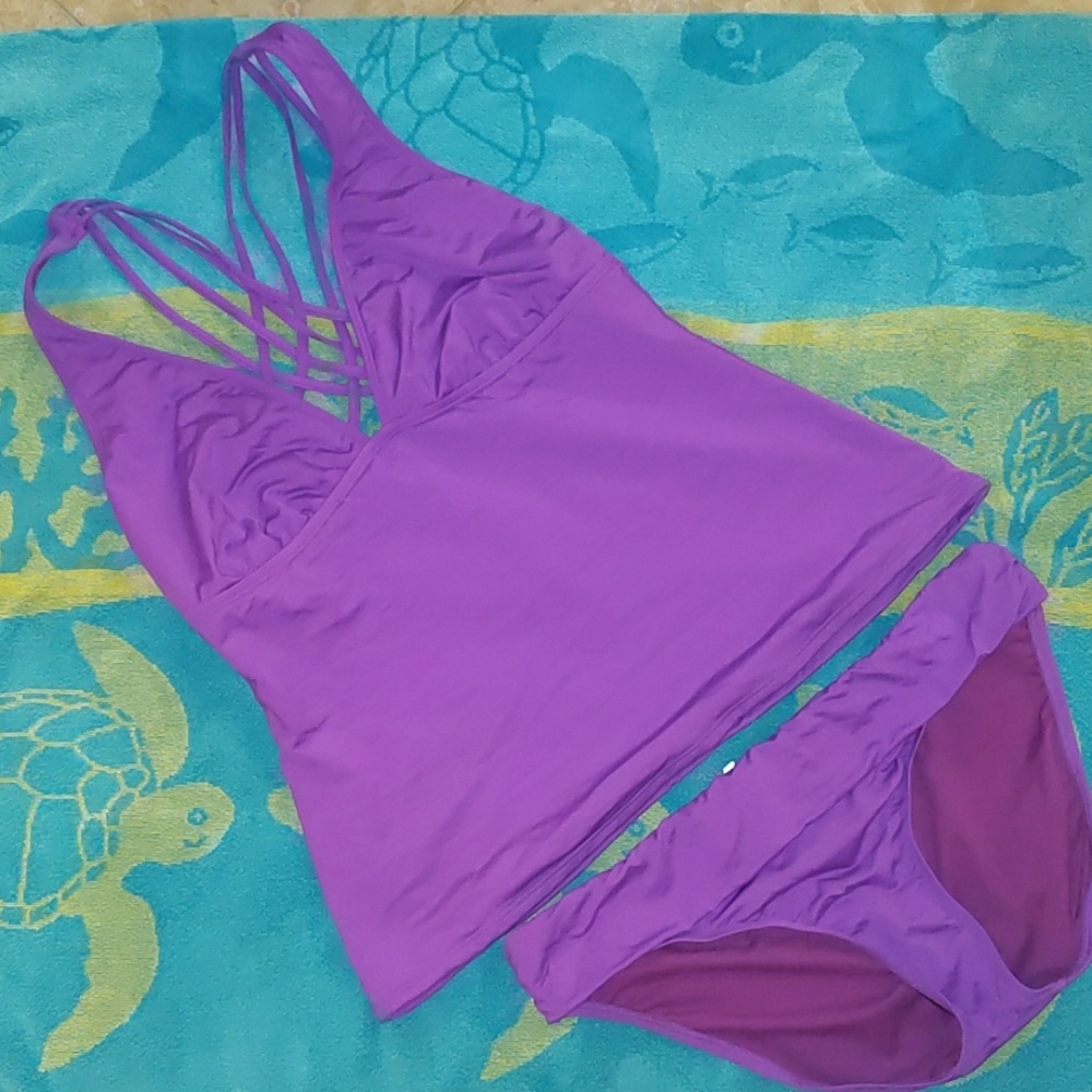 Kenneth Cole purple tankini